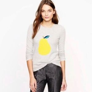 J Crew Pear Intarsia Sweater 🍐